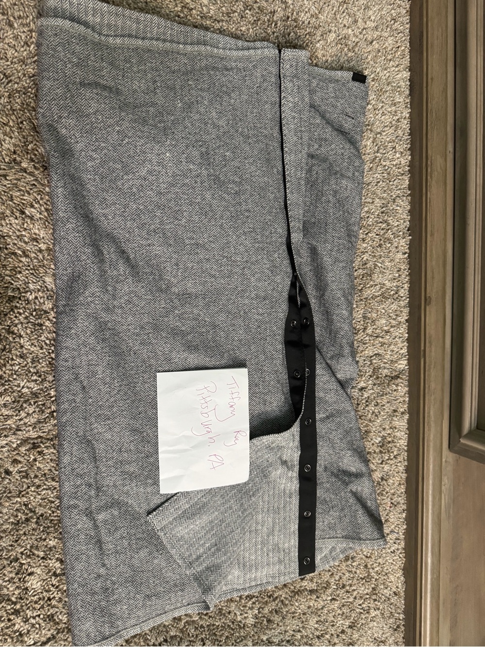 lululemon athletica Gray Herringbone Wrap Scarf